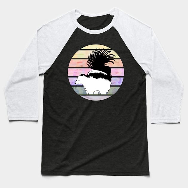 Skunk Baseball T-Shirt by momomoma